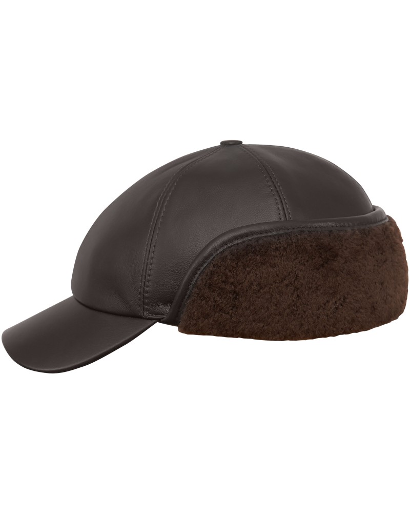 Black Military Police Skull Wing Cap Hat with Spikes for